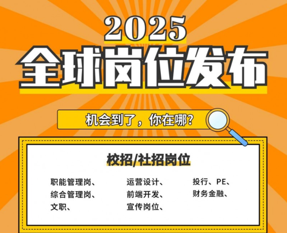 永华猎聘2025全球校招社招推荐岗位发布