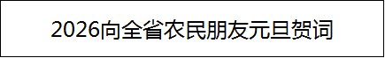 2026向全省农民朋友元旦贺词